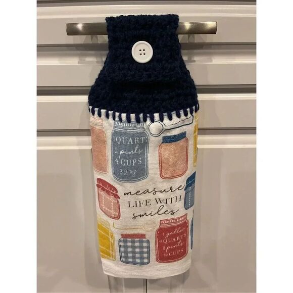 Crochet Top Kitchen Towel- Measure Life With Smiles - Picture 3 of 3